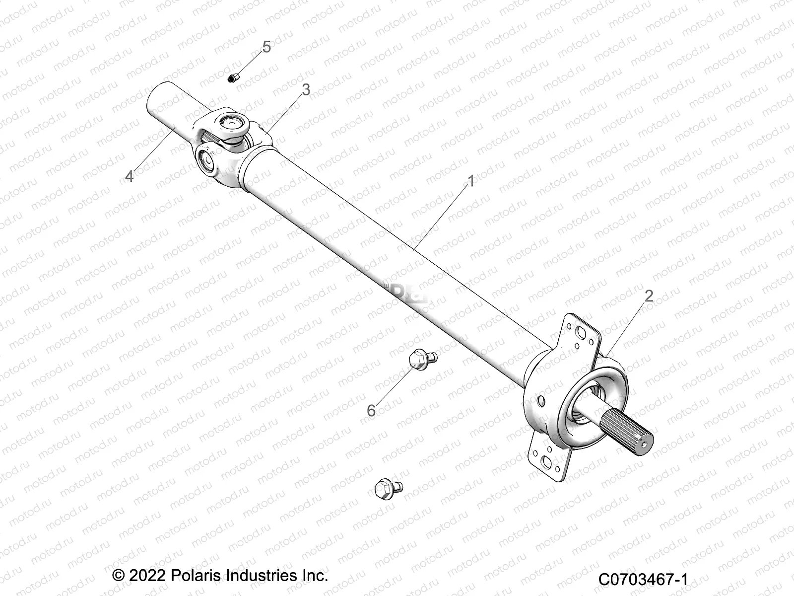 DRIVE TRAIN | DRIVE TRAIN, PROP SHAFT,MID, BEARING - Z22RME2KAG/BG/K2KAN/BN (C0703467-1)