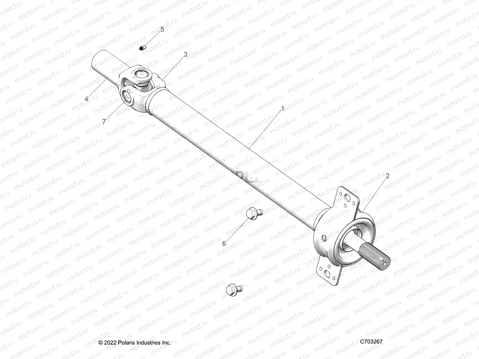DRIVE TRAIN | DRIVE TRAIN, PROP SHAFT,MID, BEARING - Z23RMD2KAK/AJ/BK/BJ (C703267)