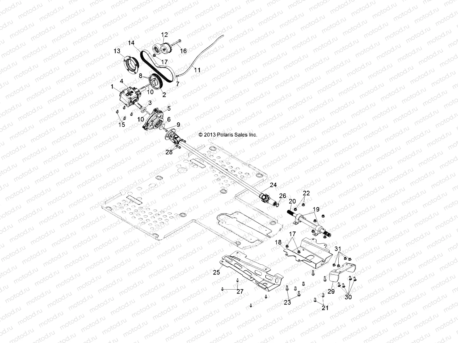 DRIVE TRAIN | DRIVE TRAIN, PTO - D132M9JDJ (49BRUTUSPTO13)