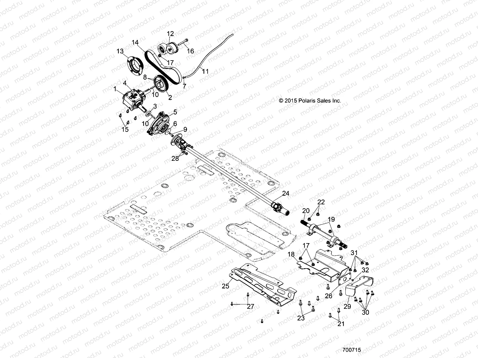 DRIVE TRAIN | DRIVE TRAIN, PTO - D16B3PD1AF/B4 (700715)