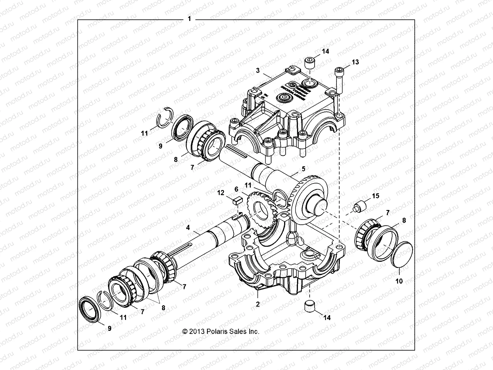 DRIVE TRAIN | DRIVE TRAIN, PTO GEARBOX - D151MPD1AJ/2M (49BRUTUSPTOGEARBOX13)