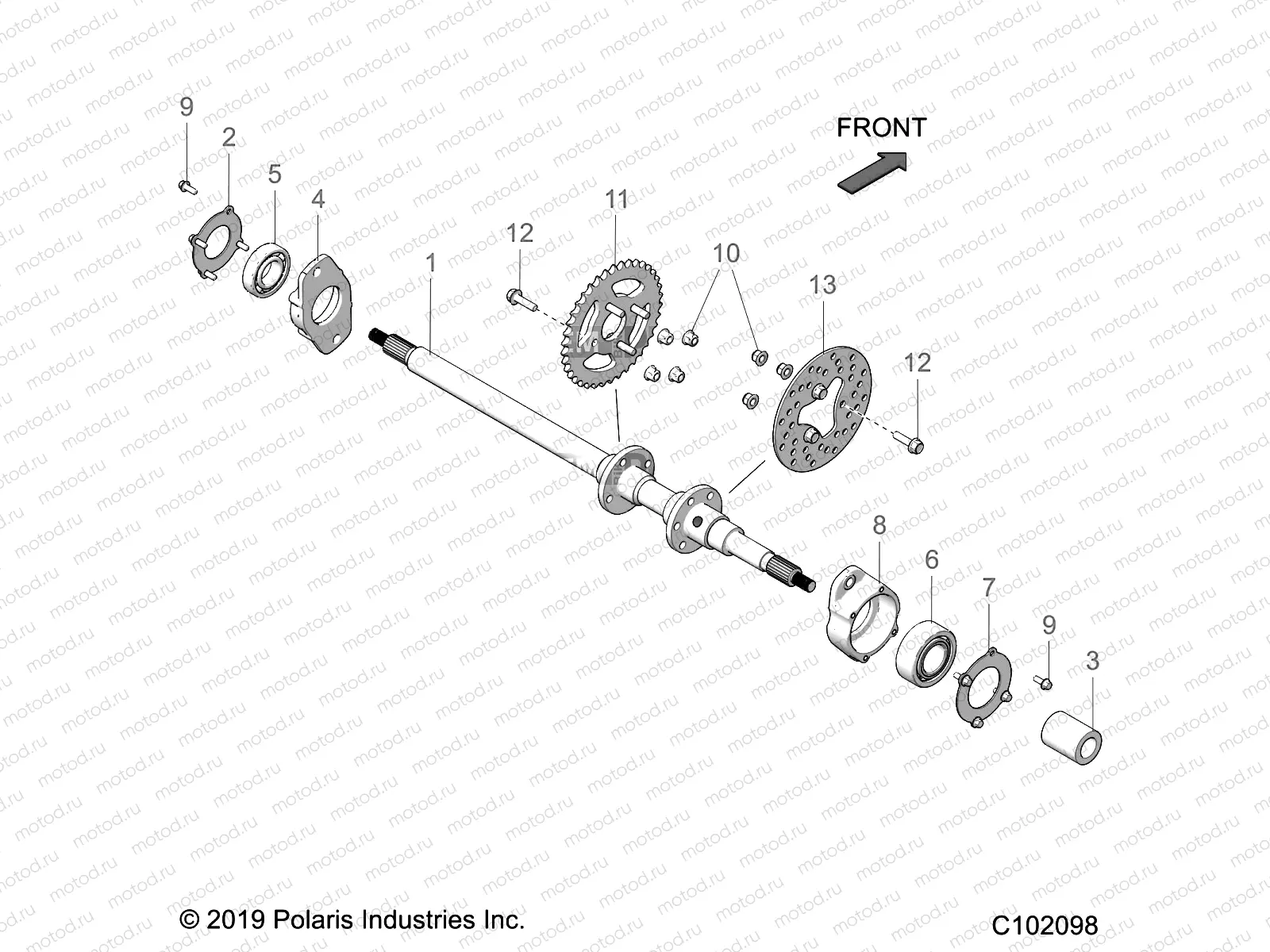 DRIVE TRAIN | DRIVE TRAIN, REAR AXLE - A23HBE07N2 (C102098)
