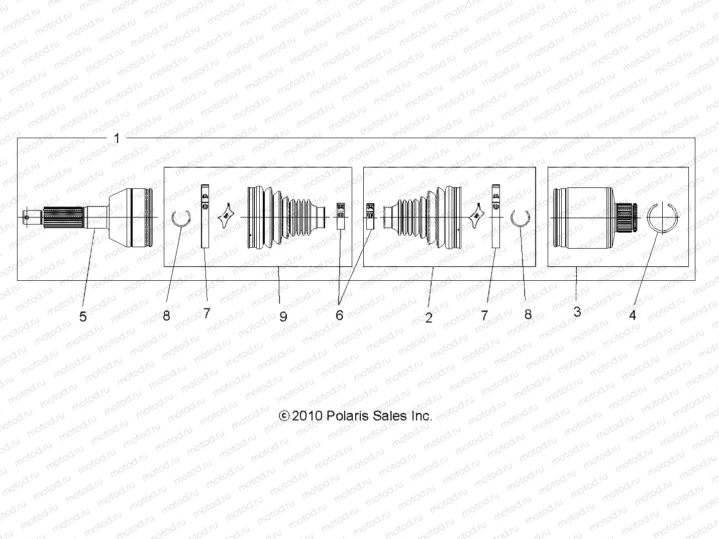 DRIVE TRAIN | DRIVE TRAIN, REAR DRIVE SHAFT - A14MH46AA/AH/MS46AA (49ATVSHAFTDRIVERR1332935)