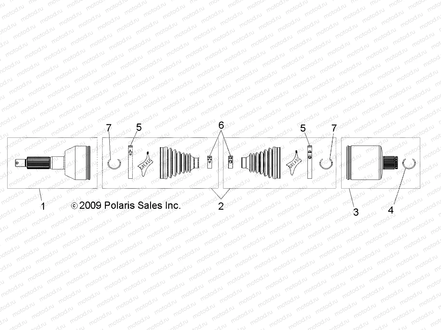 DRIVE TRAIN | DRIVE TRAIN, REAR DRIVE SHAFT - R10HR76AG/AR (49RGRSHAFTDRIVERR10CREW)