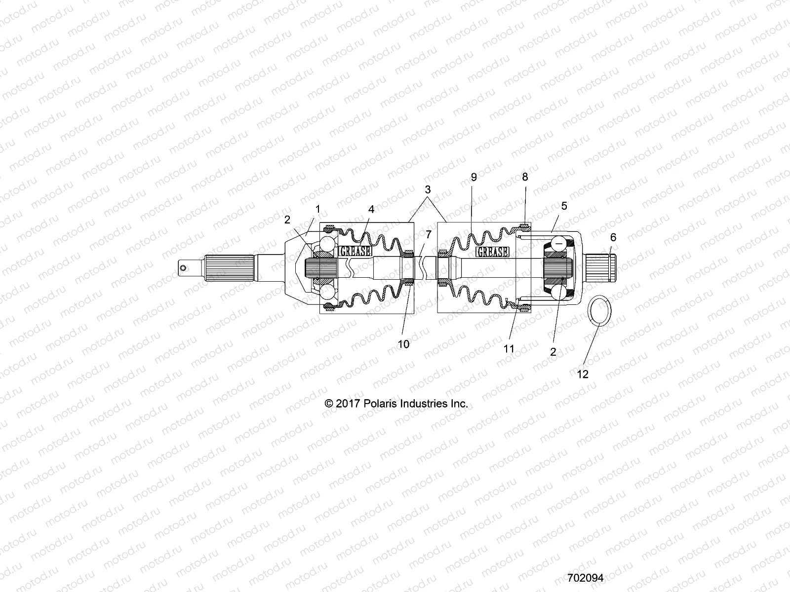 DRIVE TRAIN | DRIVE TRAIN, REAR DRIVE SHAFT - R18RMA57F1/S57C1/F1/CV/T57C1 (702094)
