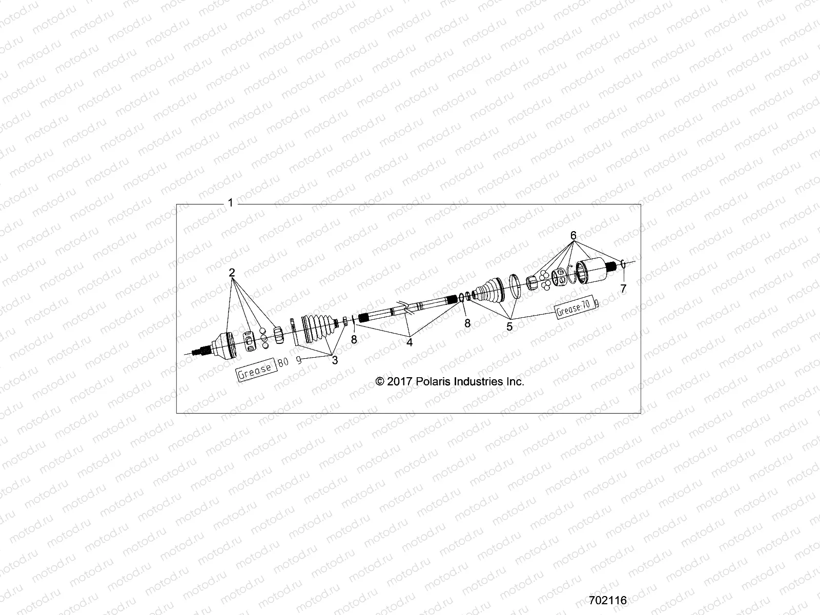 DRIVE TRAIN | DRIVE TRAIN, REAR DRIVE SHAFT - R18RTED1F1/SD1C1 (702116)