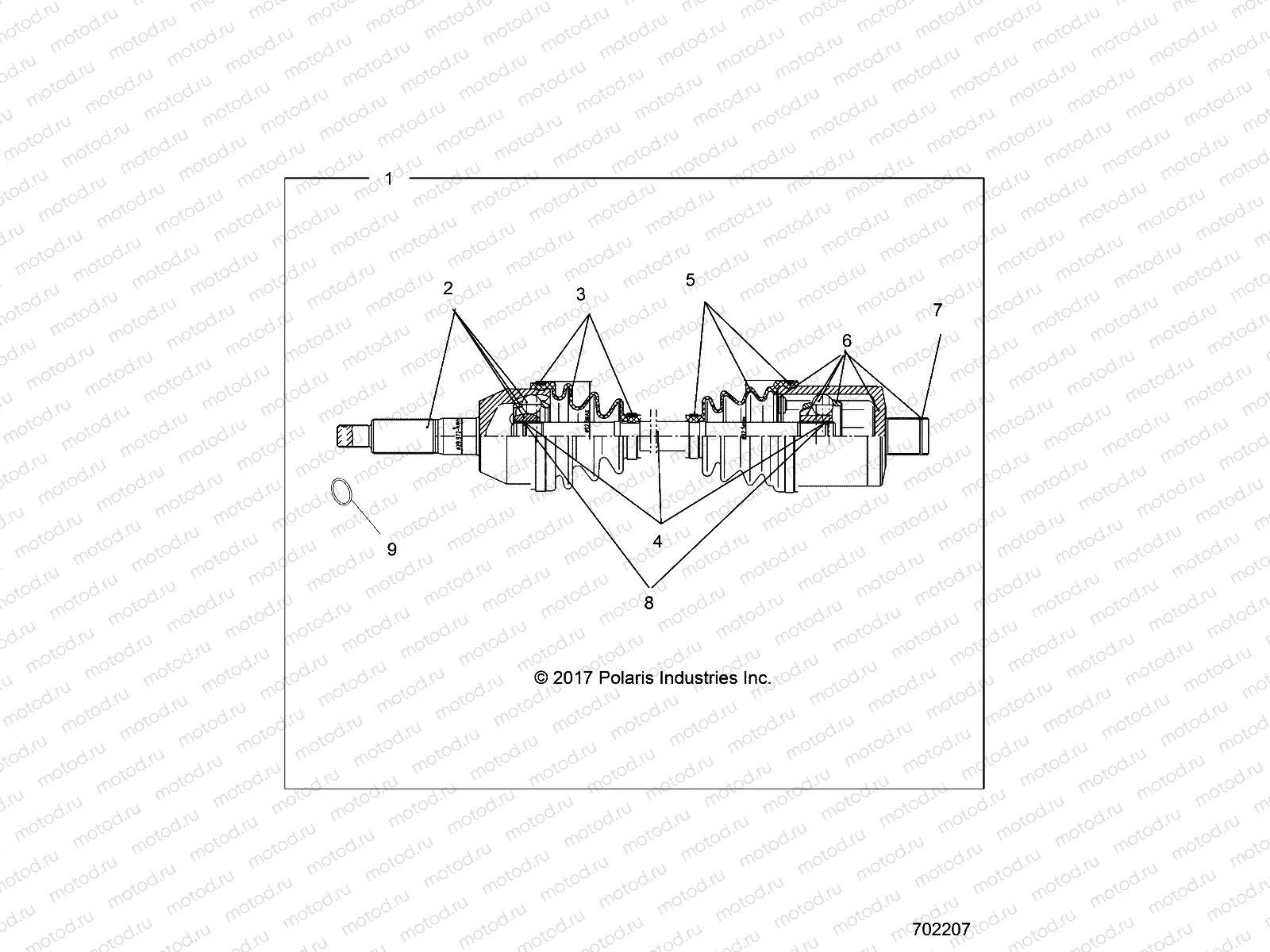 DRIVE TRAIN | DRIVE TRAIN, REAR DRIVE SHAFT - R20MAA57B1/B9/EBH (702207)