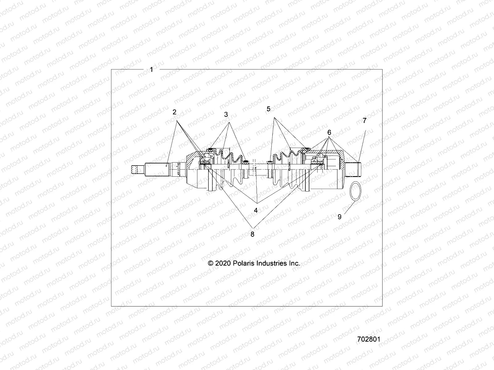 DRIVE TRAIN | DRIVE TRAIN, REAR DRIVE SHAFT - R21MAA50B1/B7 (702801)