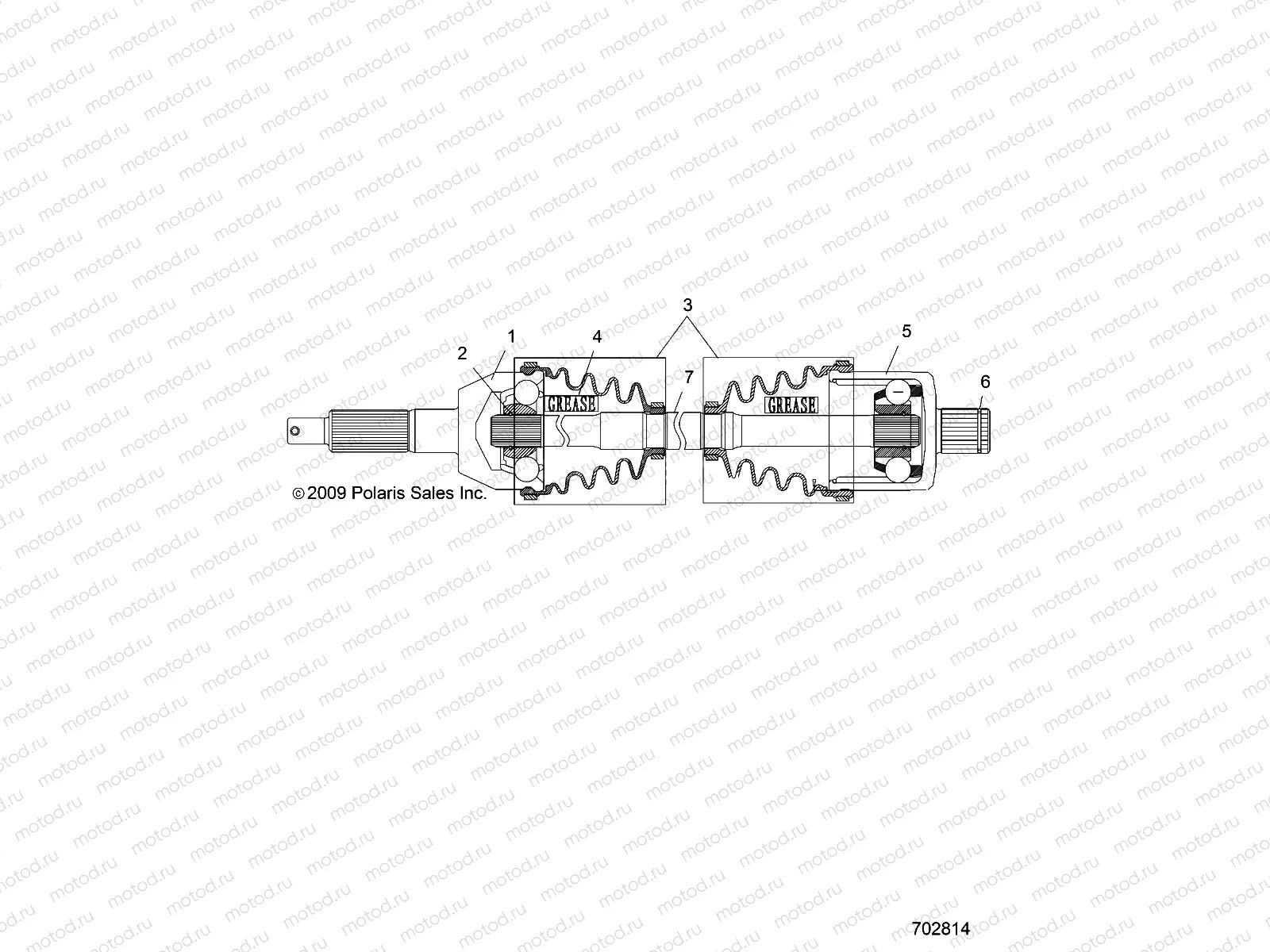 DRIVE TRAIN | DRIVE TRAIN, REAR DRIVE SHAFT - R22MAAE4B8/B9 (702814)