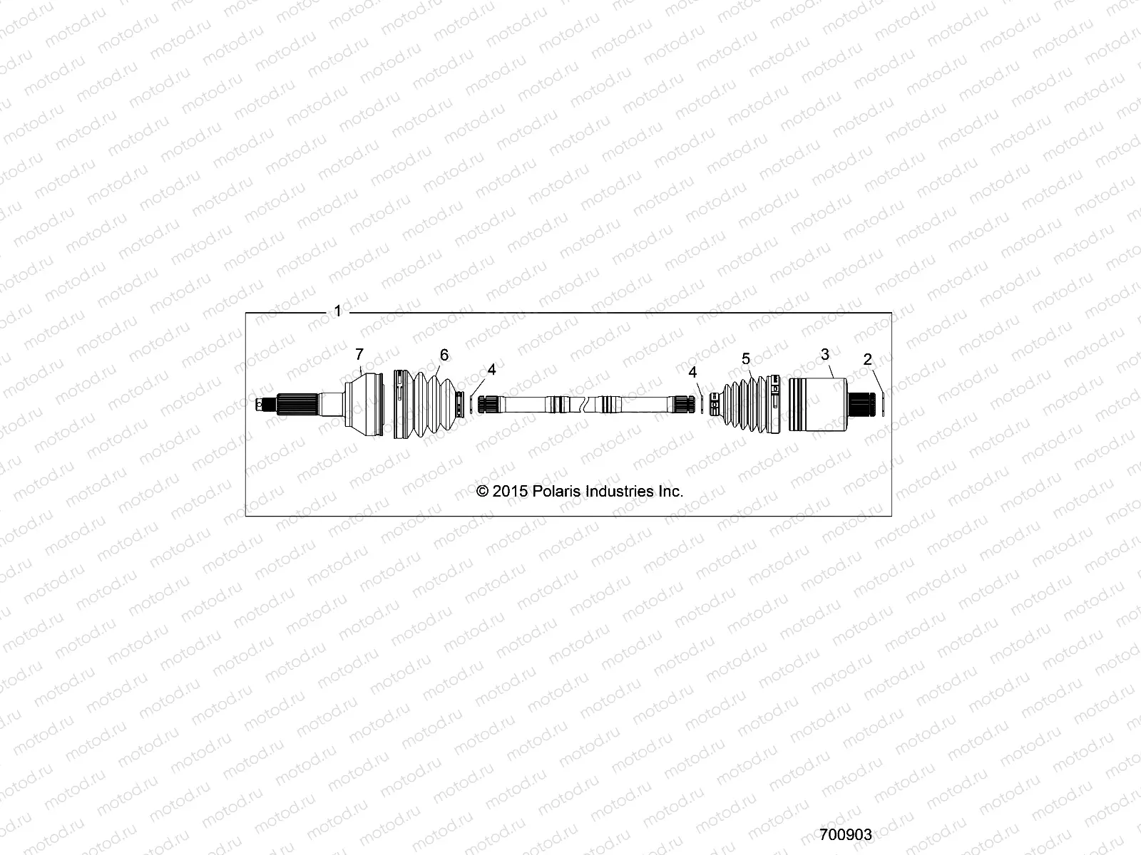 DRIVE TRAIN | DRIVE TRAIN, REAR DRIVE SHAFT (TO 7/17/2017) - R17RTM99AM/BM/U99AT/BT (700903)