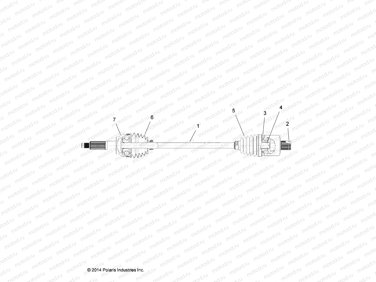 DRIVE TRAIN | DRIVE TRAIN, REAR DRIVE SHAFT (TO 7/3/2017) - R17RTAD1A1/ED1N1 (49RGRSHAFTDRVRR151KDSL)
