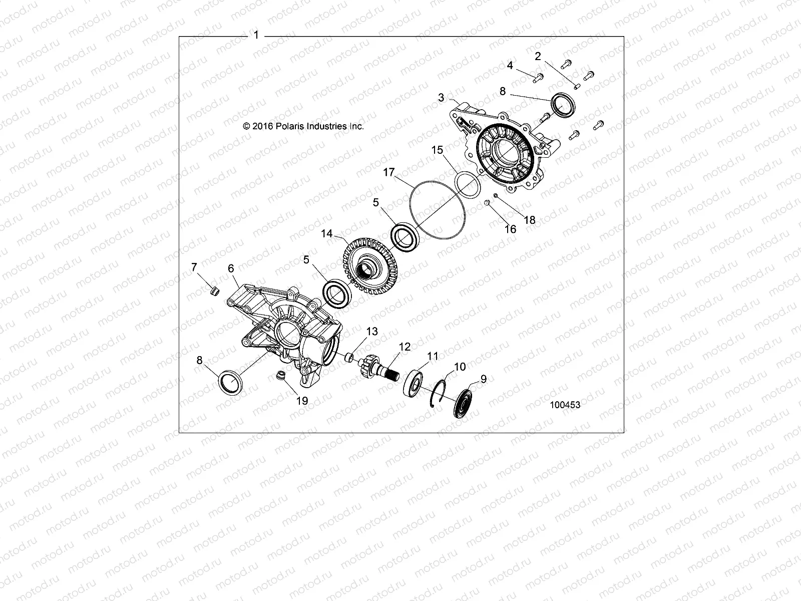 DRIVE TRAIN | DRIVE TRAIN, REAR GEARCASE INTERNALS - A18S6S57C1/CL