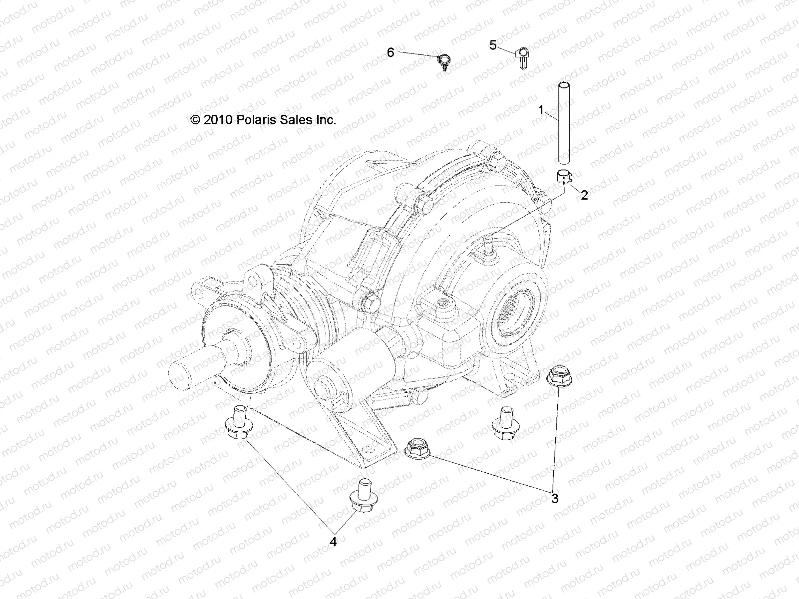 DRIVE TRAIN | DRIVE TRAIN, REAR GEARCASE MOUNTING - R13TH90DG (49RGRGEARCASERRMTG11900D)