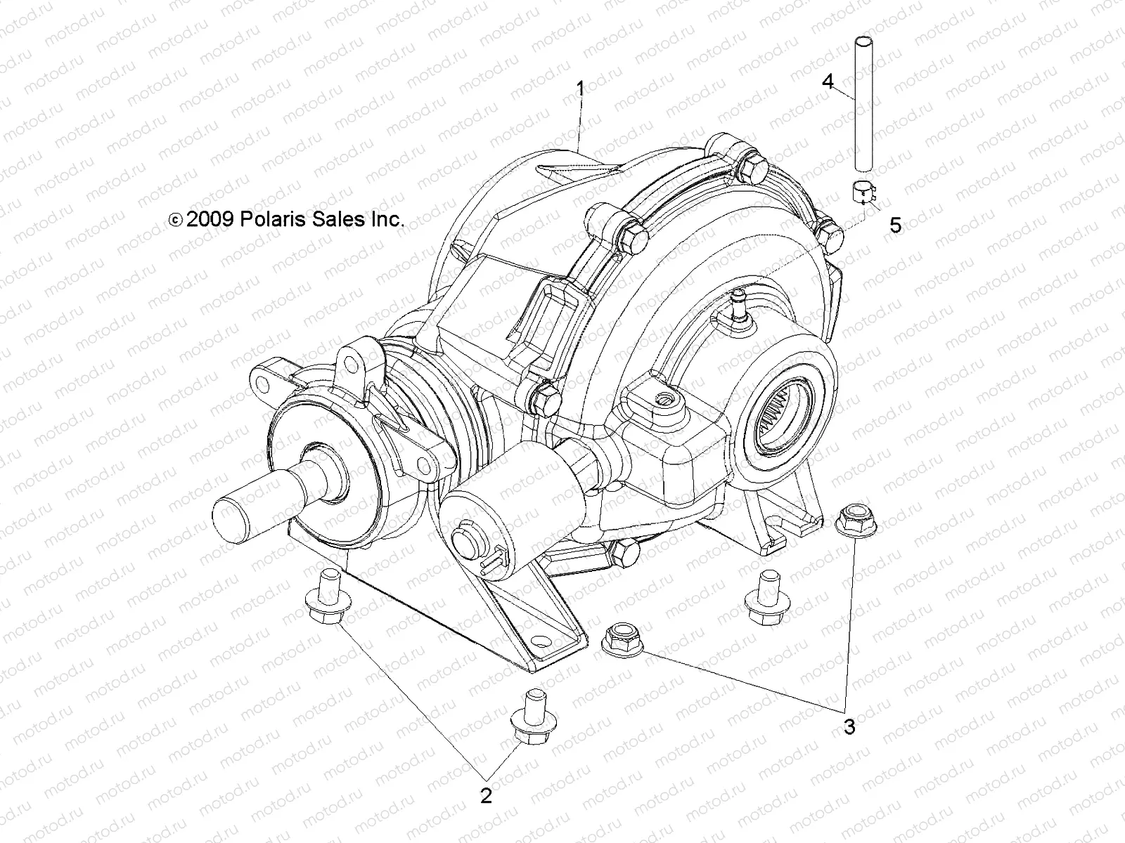 DRIVE TRAIN | DRIVE TRAIN, REAR GEARCASE MOUNTING - R17RAA76NA (49RGRGEARCASEMTGRR106X6)