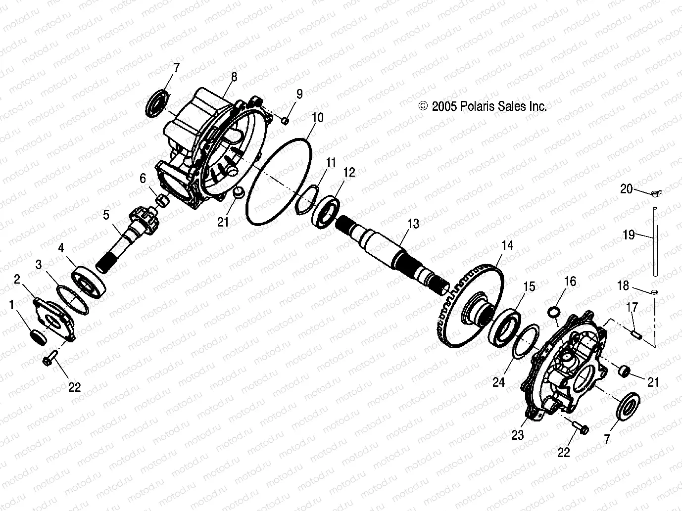 DRIVE TRAIN | DRIVE TRAIN, REAR GEARCASE - R08RF68AD/AF/AZ (4999202259920225D02)