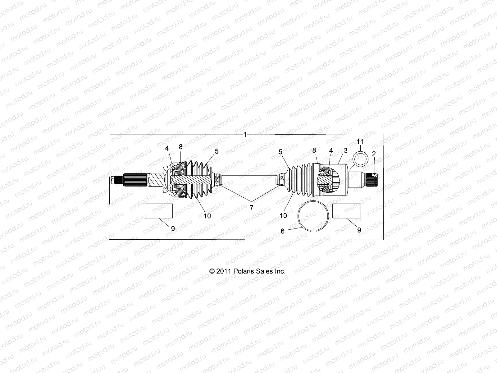 DRIVE TRAIN | DRIVE TRAIN, REAR HALF SHAFT - A15DAH32EJ (49ATVSHAFTDRIVERR15325HD)