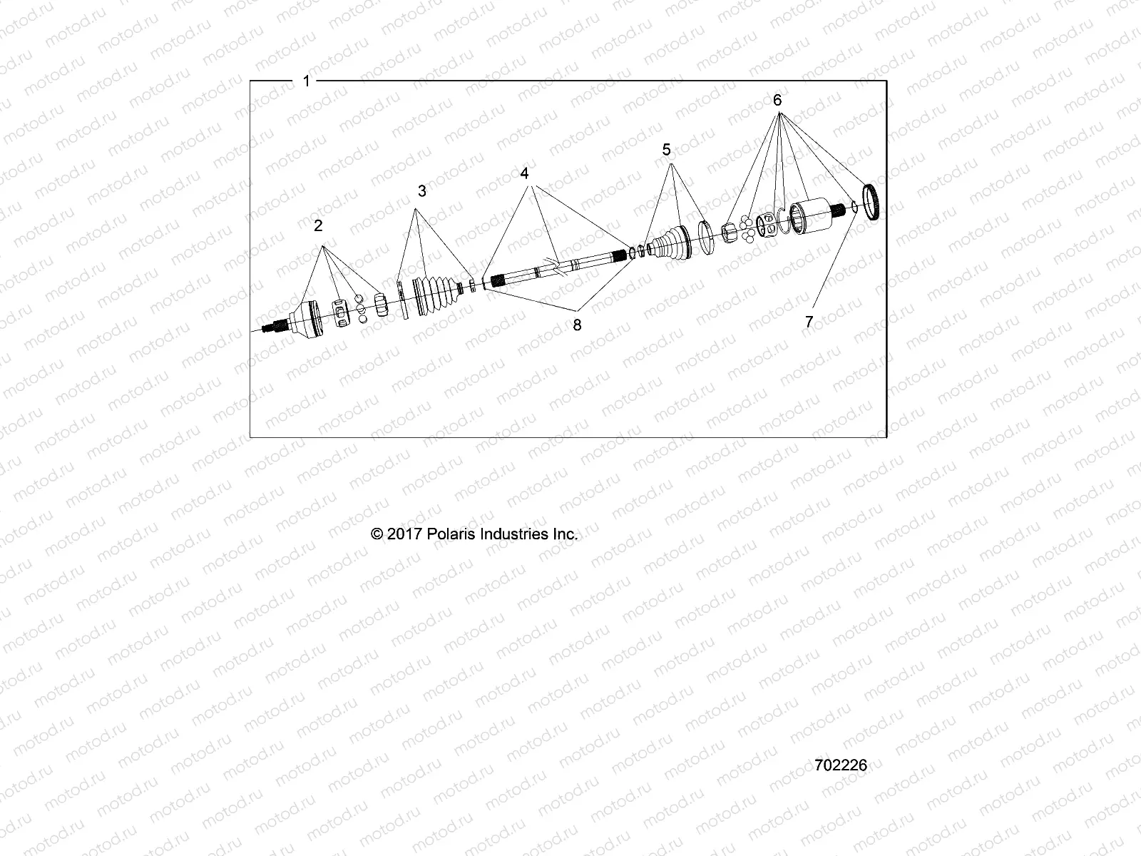 DRIVE TRAIN | DRIVE TRAIN, REAR HALF SHAFT - G23GAB99CG/FG (702226)
