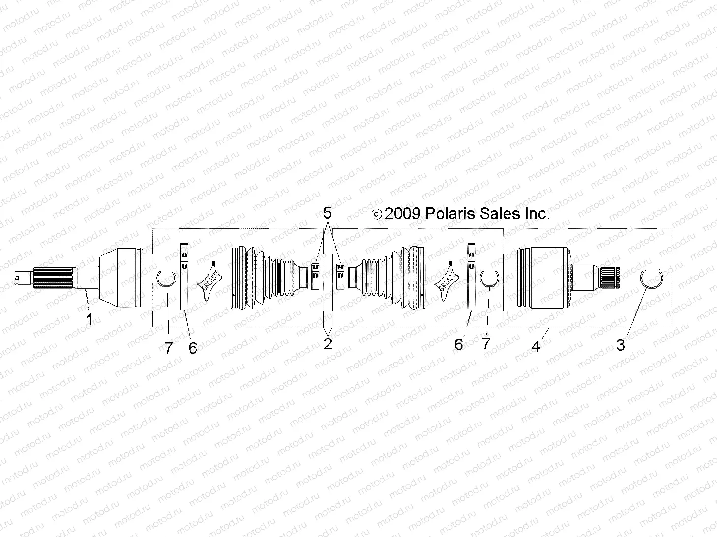 DRIVE TRAIN | DRIVE TRAIN, REAR HALF SHAFT - R10XH76AA (49RGRSHAFTDRIVERR09RZRS)