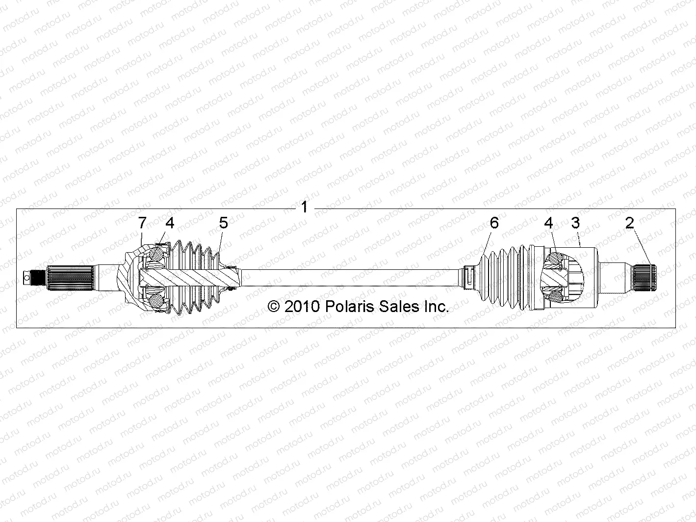 DRIVE TRAIN | DRIVE TRAIN, REAR HALF SHAFT - R13XT87AA/9EAK (49RGRSHAFTDRIVERR11RZRS)