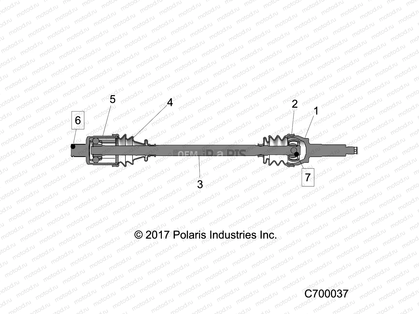 DRIVE TRAIN | DRIVE TRAIN, REAR HALF SHAFT - R20RRED4F1/N1/SD4C1 (C700037)