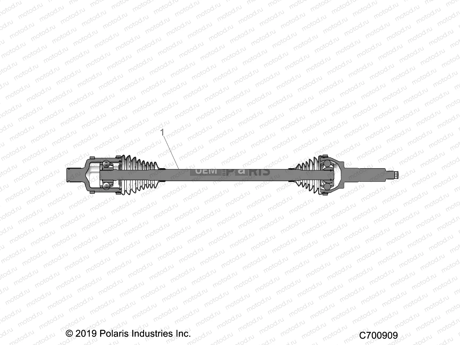 DRIVE TRAIN | DRIVE TRAIN, REAR HALF SHAFT - R20RRP99CF/FF (C700909)