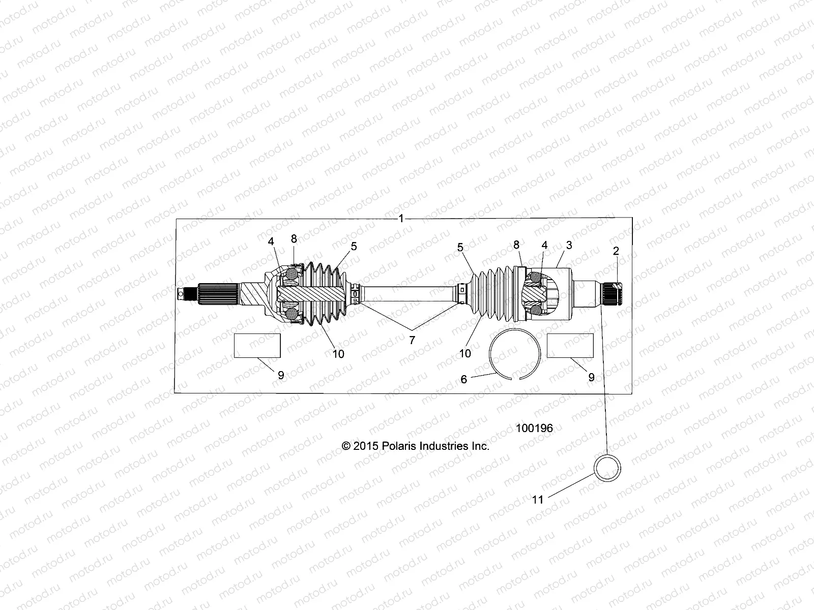 DRIVE TRAIN | DRIVE TRAIN, REAR HALF SHAFT (TO 4/25/16) - A16DAH57A1 (100196)
