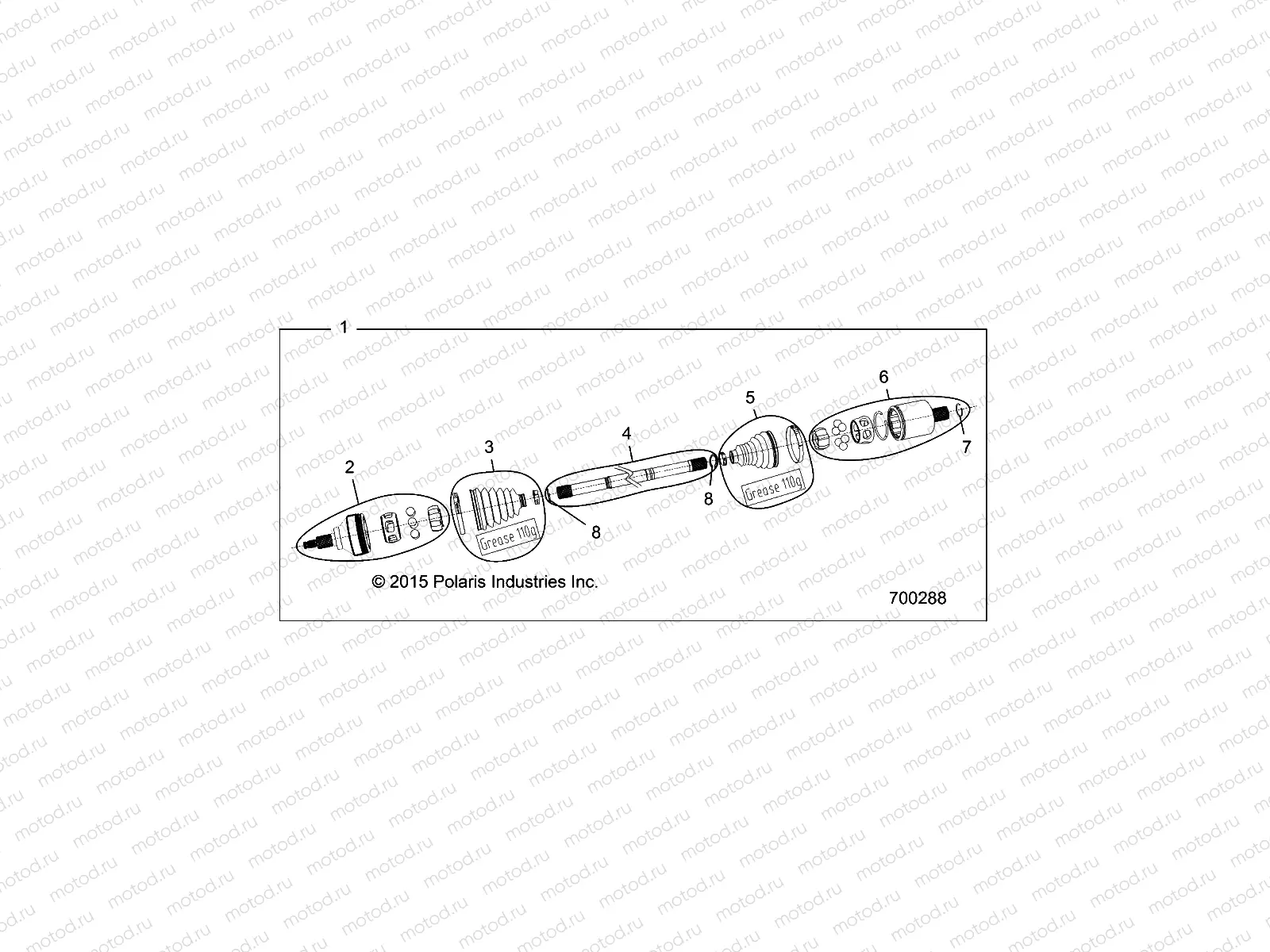 DRIVE TRAIN | DRIVE TRAIN, REAR HALF SHAFT - Z22N4E99NK (700288)