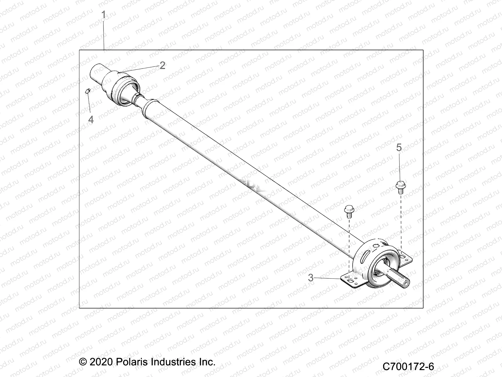 DRIVE TRAIN | DRIVE TRAIN, REAR PROP SHAFT - G20GAE99F2/EFS/BFM/BCM/SFS/SC2 (C700172-6)