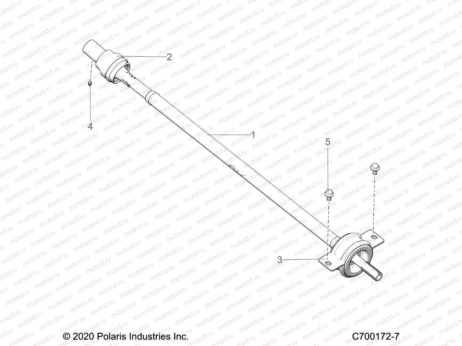 DRIVE TRAIN | DRIVE TRAIN, REAR PROP SHAFT - G21GXH99AL/BL (C700172-7)