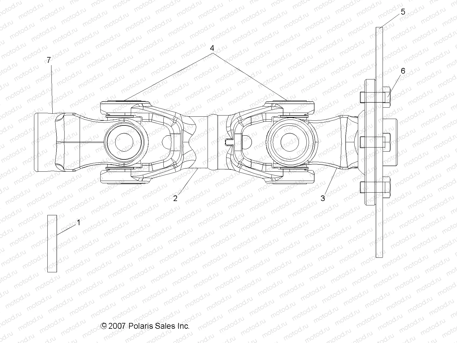 DRIVE TRAIN | DRIVE TRAIN, REAR PROP SHAFT - R08RB50AA (49RGRSHAFTPROPRR08500)