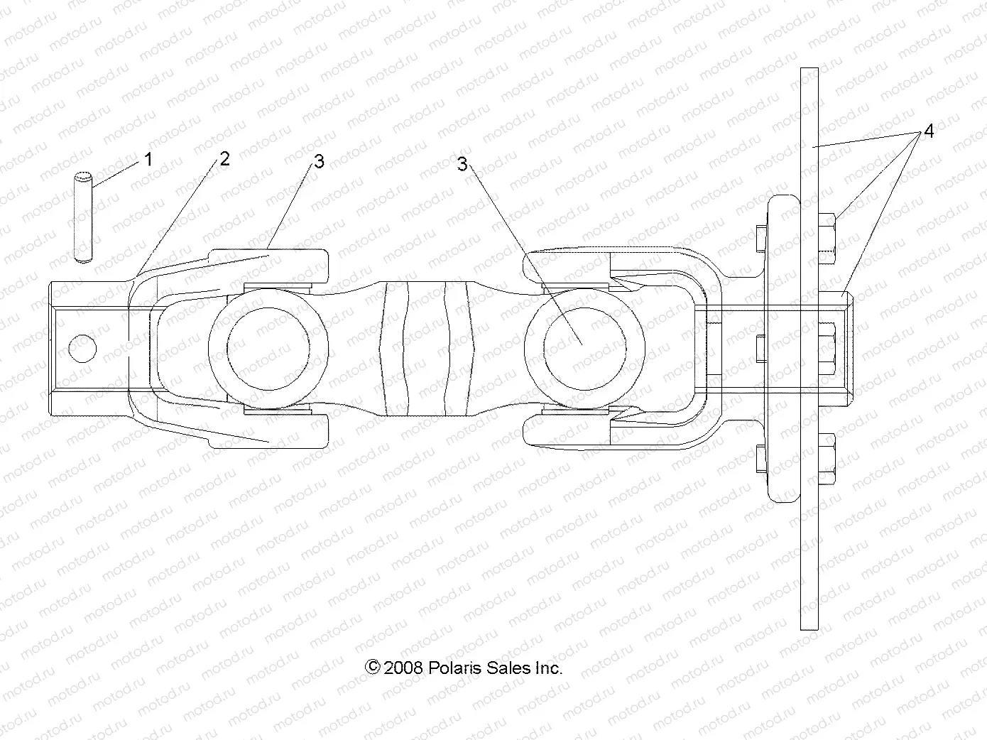 DRIVE TRAIN | DRIVE TRAIN, REAR PROP SHAFT - R09HH50AG/AR (49RGRSHAFTPROPRR097004X4)