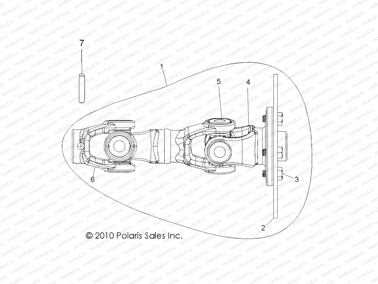 DRIVE TRAIN | DRIVE TRAIN, REAR PROP SHAFT - R14TH90DG (49RGRSHAFTPROPRR11900D)