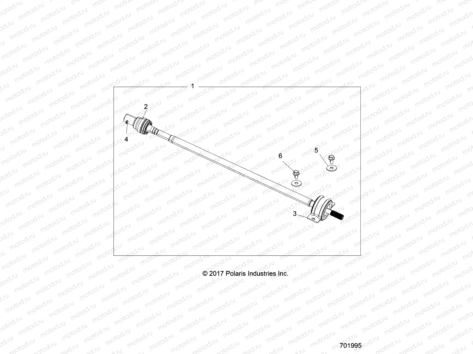 DRIVE TRAIN | DRIVE TRAIN, REAR PROP SHAFT - R19RGE99F2/FF/SC2/SFF/PCF/PFF (701995)