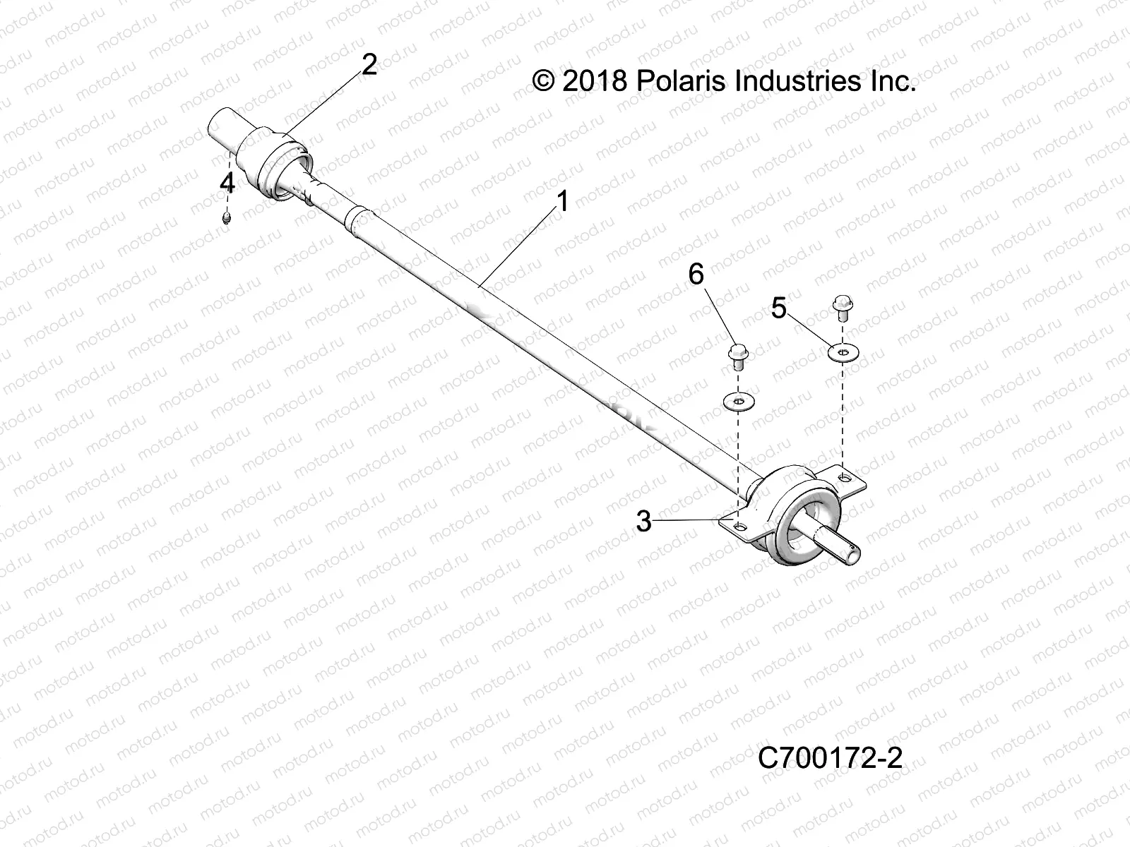DRIVE TRAIN | DRIVE TRAIN, REAR PROP SHAFT - R19RHE99AD/BD/LD/KAK/BK (C700172-2)