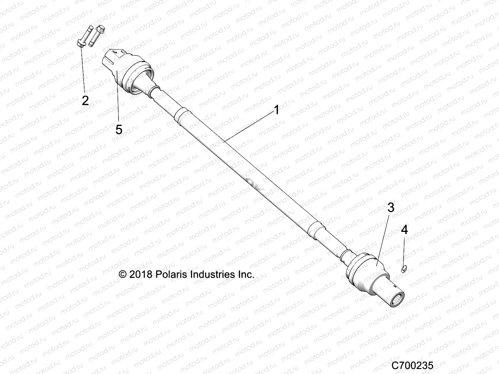 DRIVE TRAIN | DRIVE TRAIN, REAR PROP SHAFT - R20RRF99AV/BV (C700235)