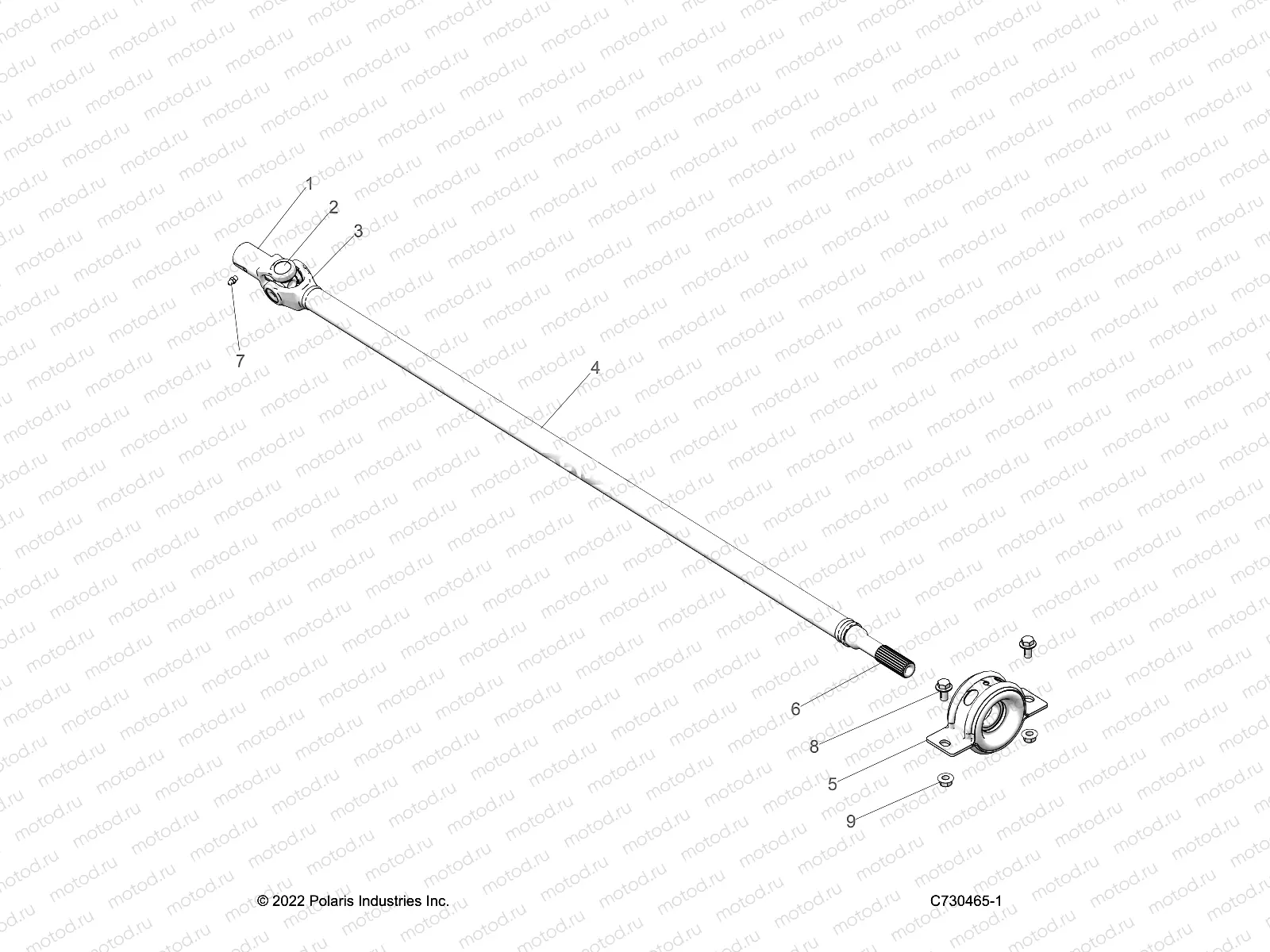 DRIVE TRAIN | DRIVE TRAIN, REAR PROP SHAFT - R23M4A57B1/EB9/EB9 (C730465-1)
