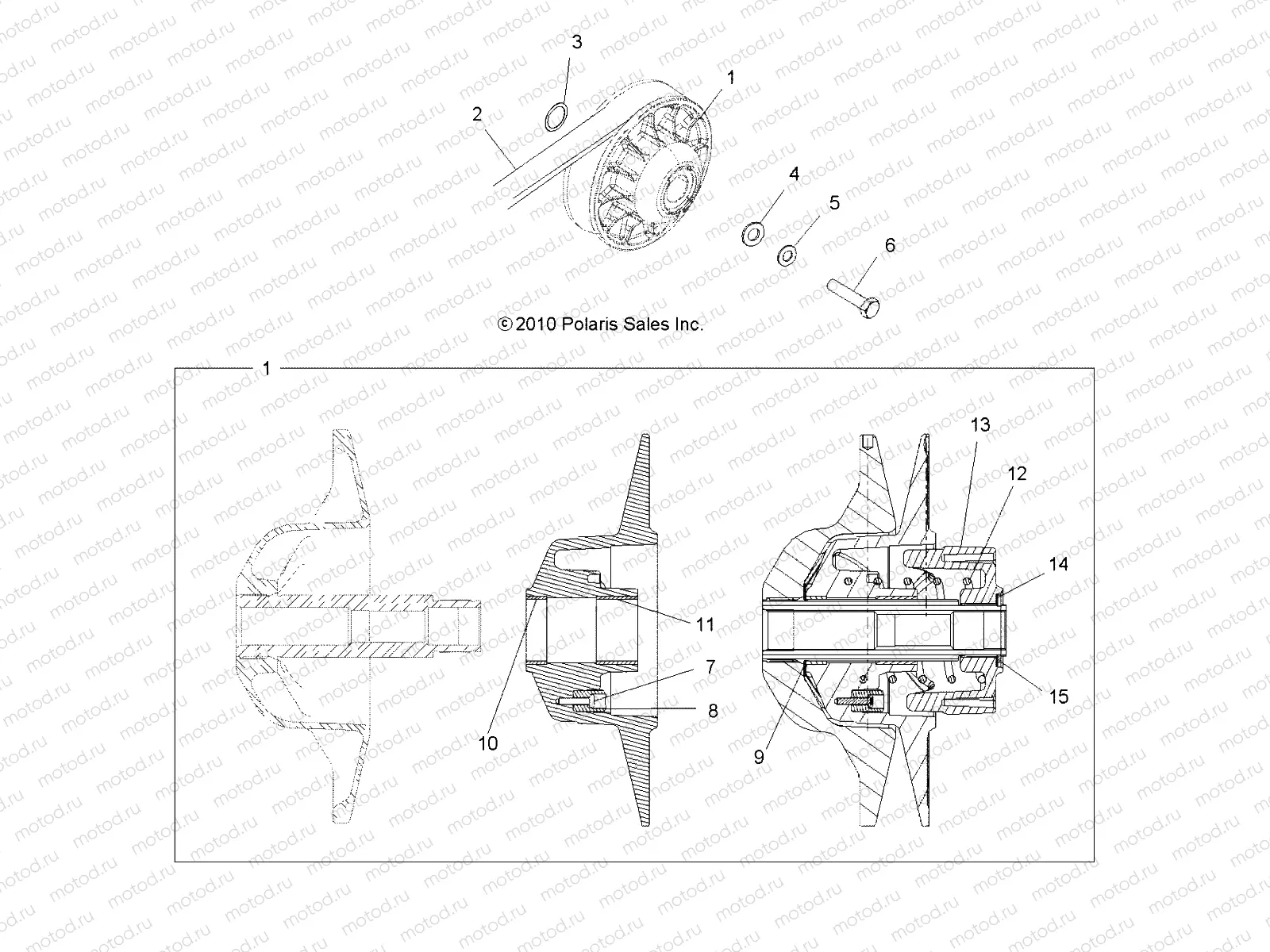 DRIVE TRAIN | DRIVE TRAIN, SECONDARY CLUTCH - A16SEH57A7