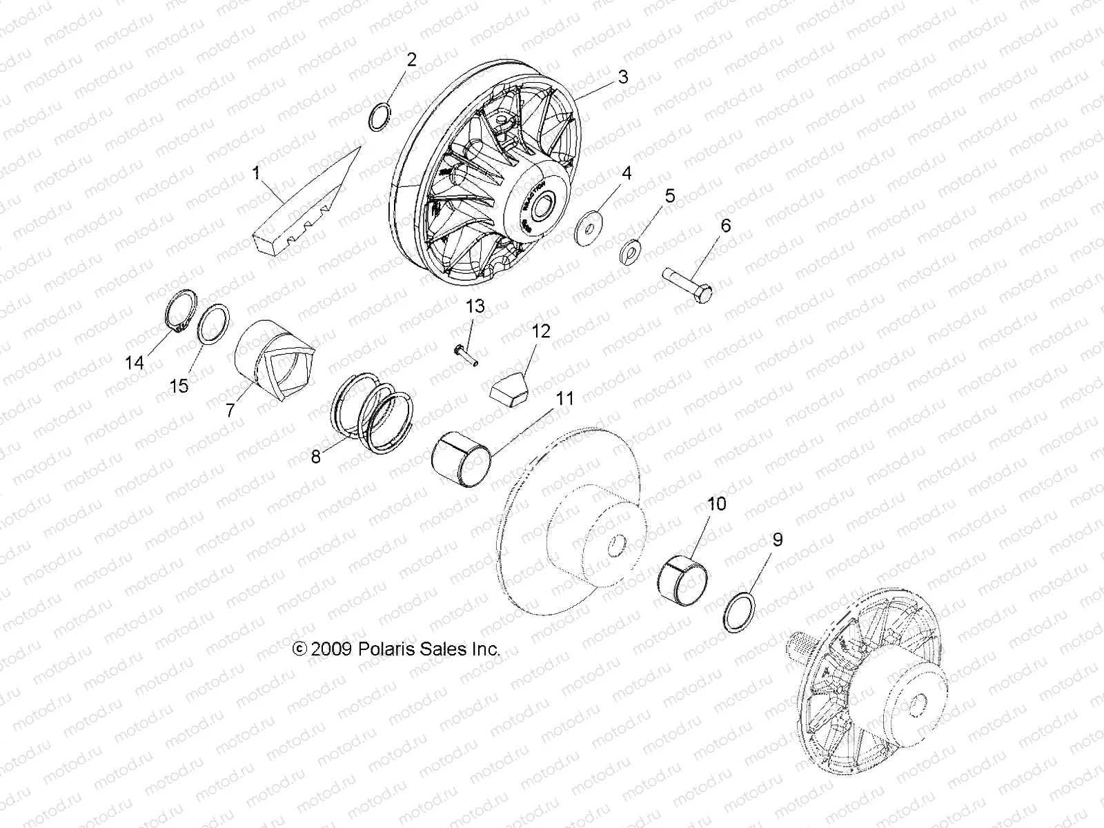 DRIVE TRAIN | DRIVE TRAIN, SECONDARY CLUTCH - R10TH50AG/AR (49RGRCLUTCHDVN10450)