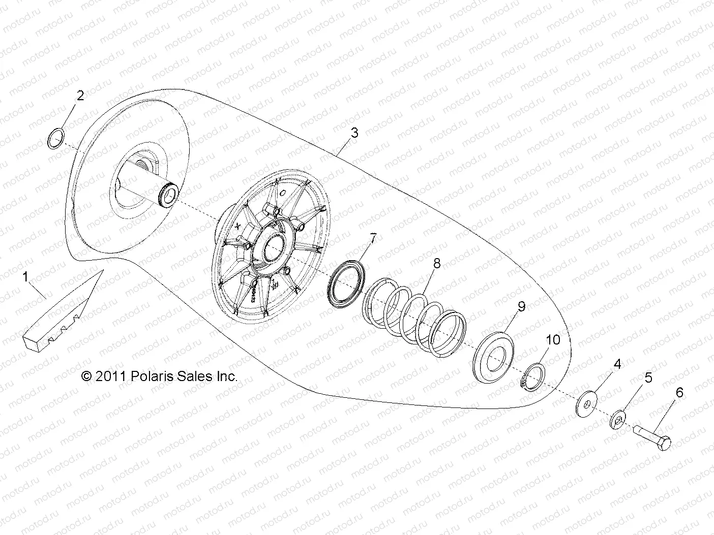 DRIVE TRAIN | DRIVE TRAIN, SECONDARY CLUTCH - R14WH90DG (49RGRCLUTCHDVN12DCREW)