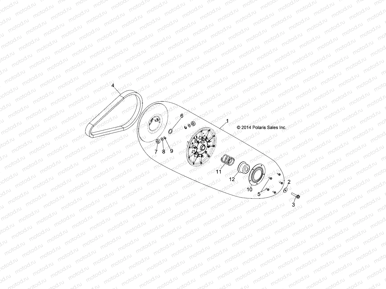 DRIVE TRAIN | DRIVE TRAIN, SECONDARY CLUTCH - Z15VHA57FJ (49RGRCLUTCHDVN15570EU)
