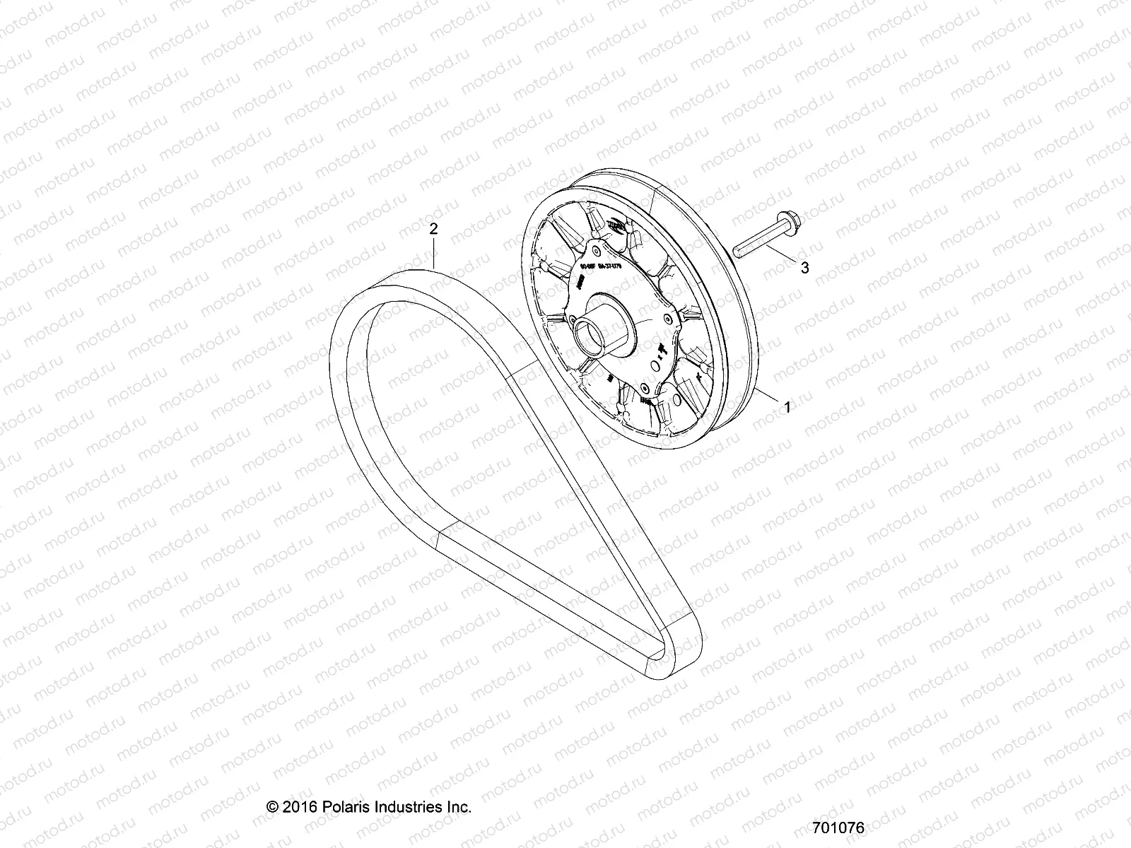 DRIVE TRAIN | DRIVE TRAIN, SECONDARY CLUTCH - Z17VFE99NM (701076)
