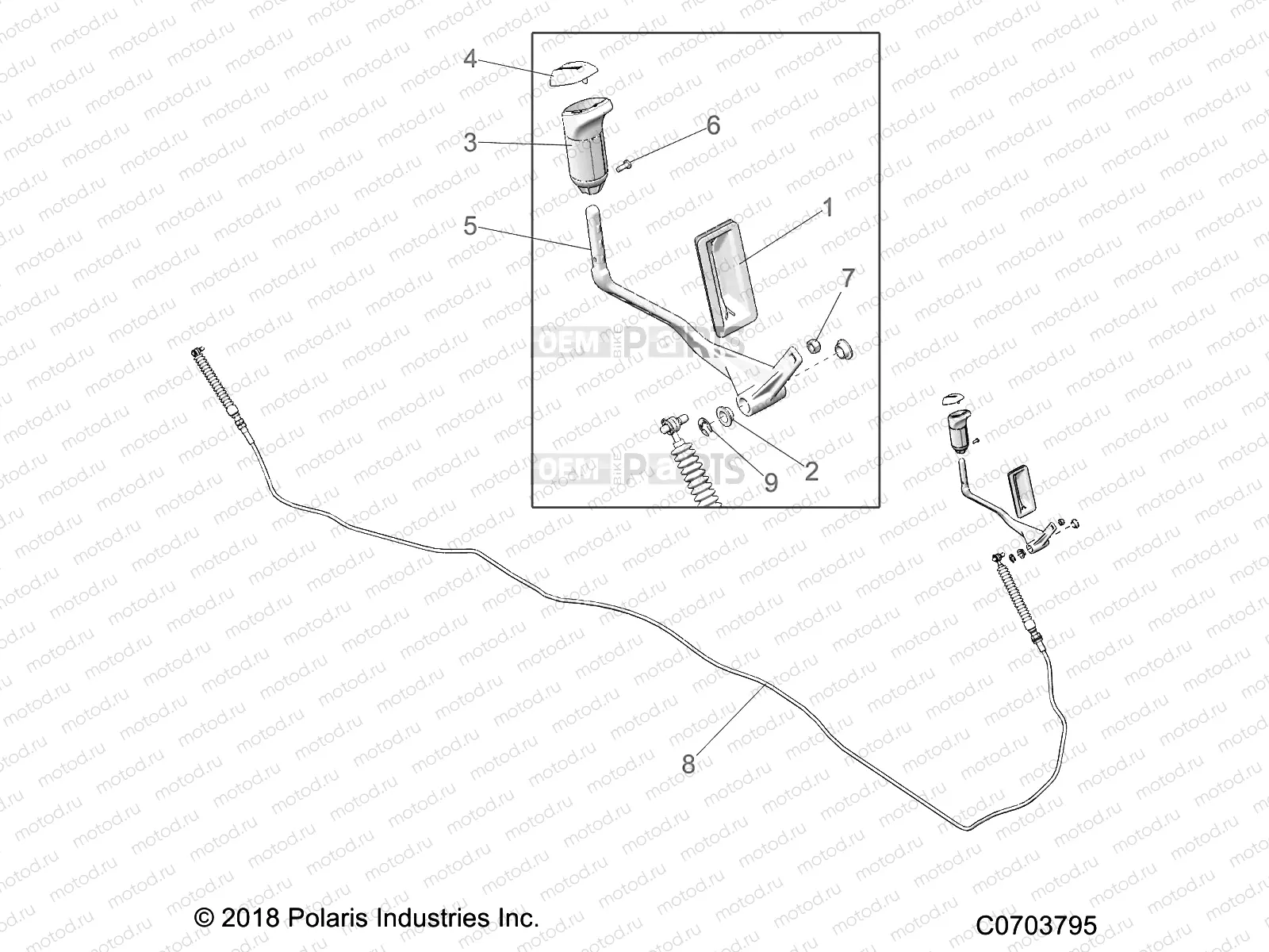 DRIVE TRAIN | DRIVE TRAIN, SHIFT LEVER AND CABLE - D20BEP99A4/B4/GP99A4 (C0703795)