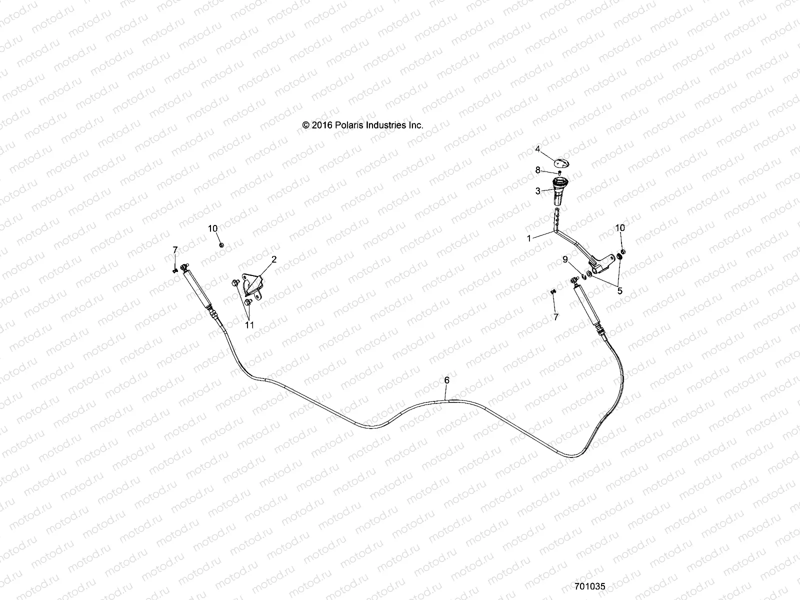 DRIVE TRAIN | DRIVE TRAIN, SHIFT LEVER AND CABLE - R16B1PD1AA/2P (701035)
