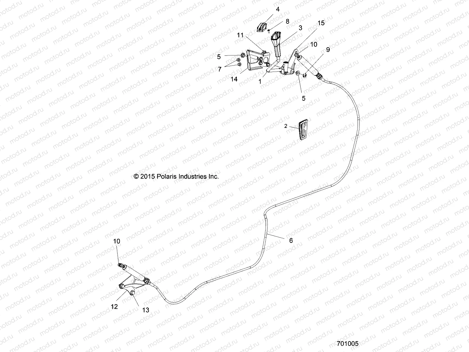 DRIVE TRAIN | DRIVE TRAIN, SHIFT LEVER and CABLE - R16RT_87 ALL OPTIONS (701005)