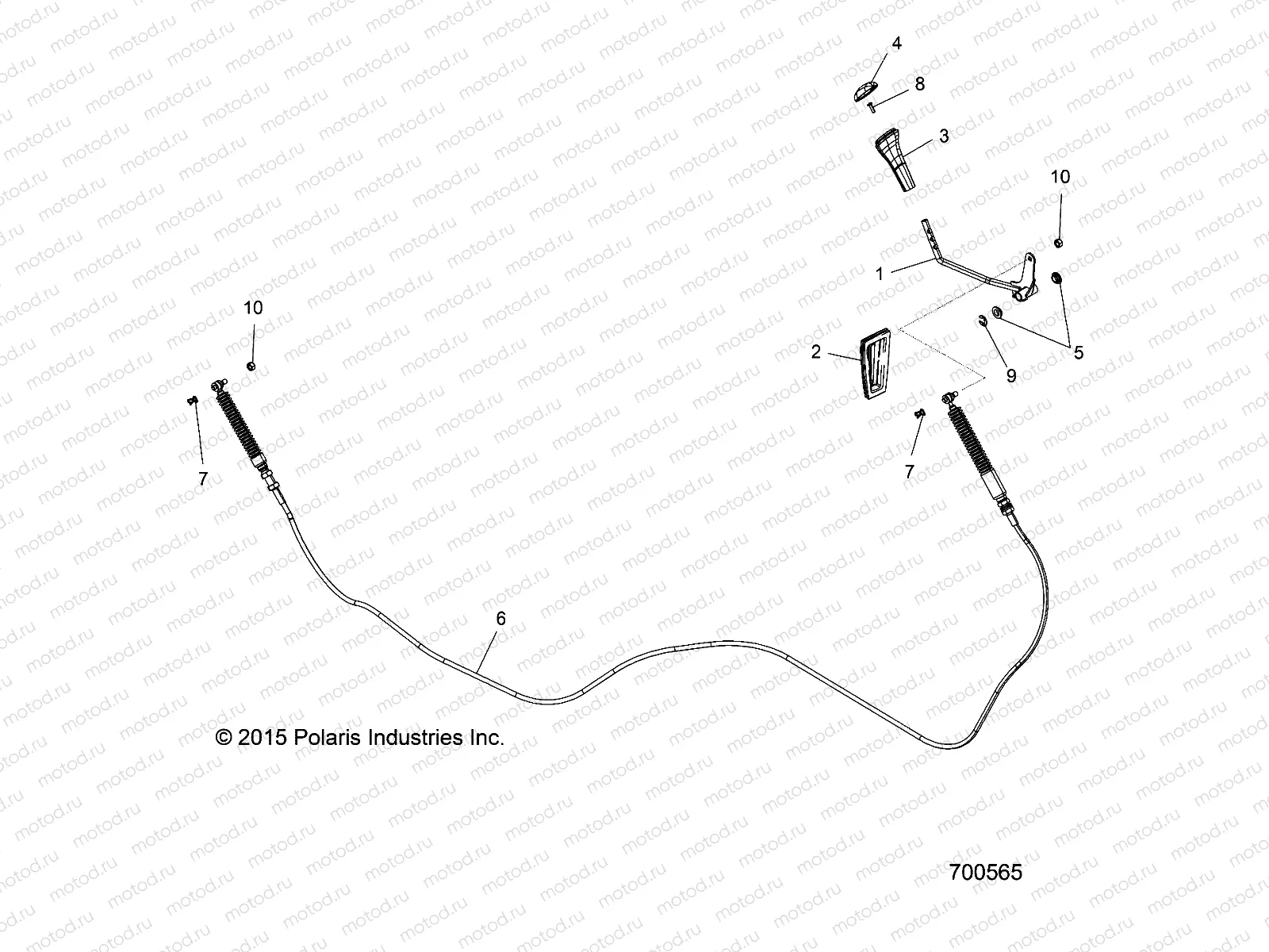 DRIVE TRAIN | DRIVE TRAIN, SHIFT LEVER and CABLE - R16RTE87F1/U87FK (700565)