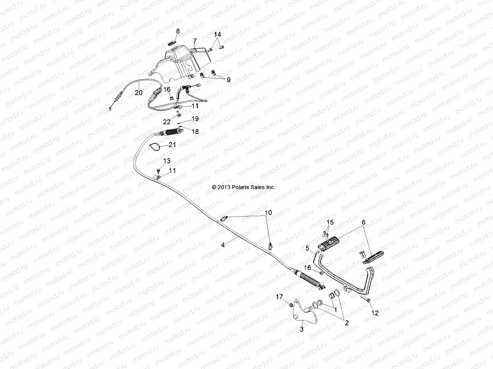 DRIVE TRAIN | DRIVE TRAIN, THROTTLE PEDAL - D131D9JDJ/1L9JDJ/2M9JDJ (49BRUTUSPEDALTHROTTLE13)