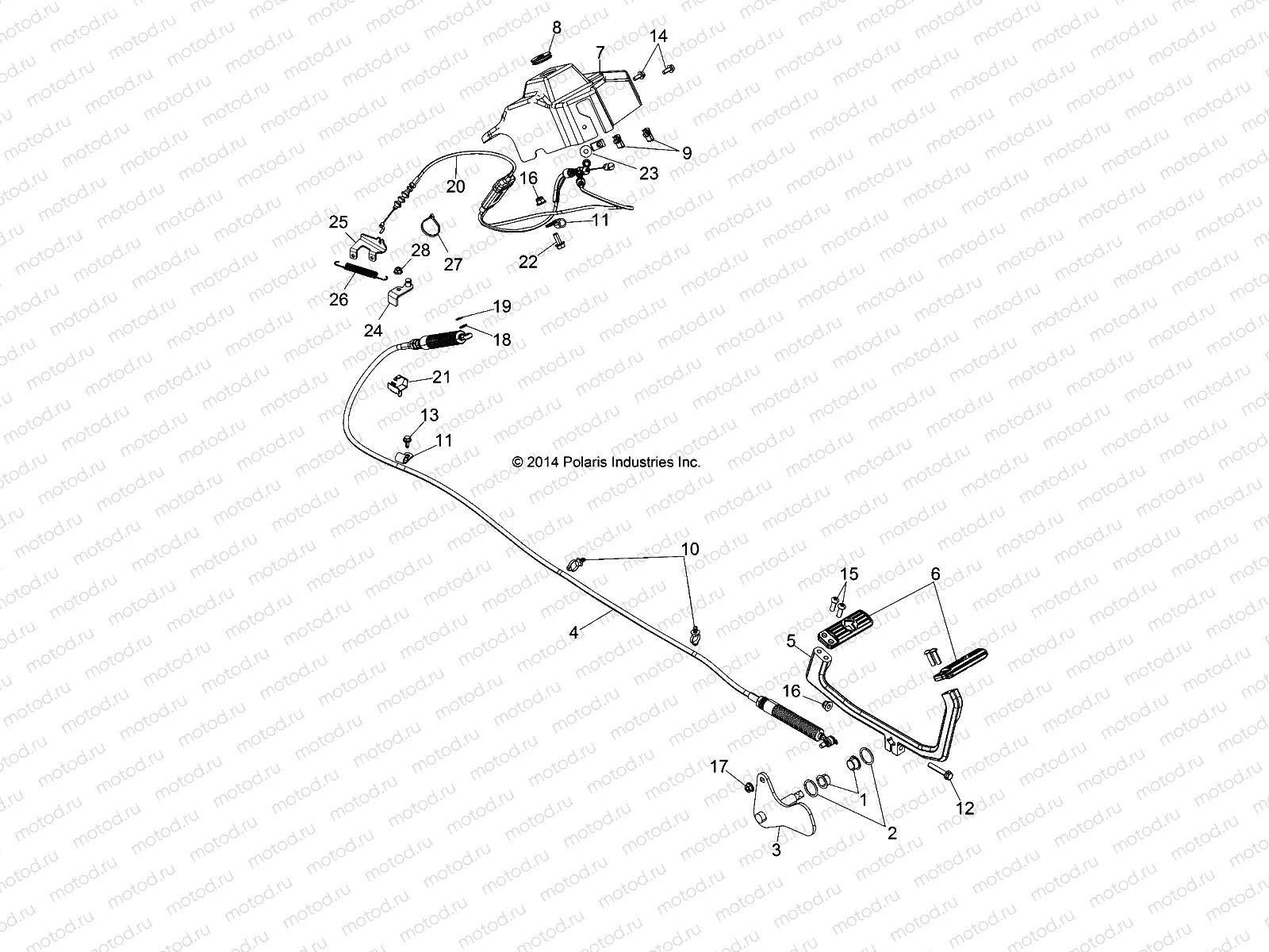 DRIVE TRAIN | DRIVE TRAIN, THROTTLE PEDAL - D17B3/4PD1AJ (49BRUTUSPEDALTHROTTLE15)