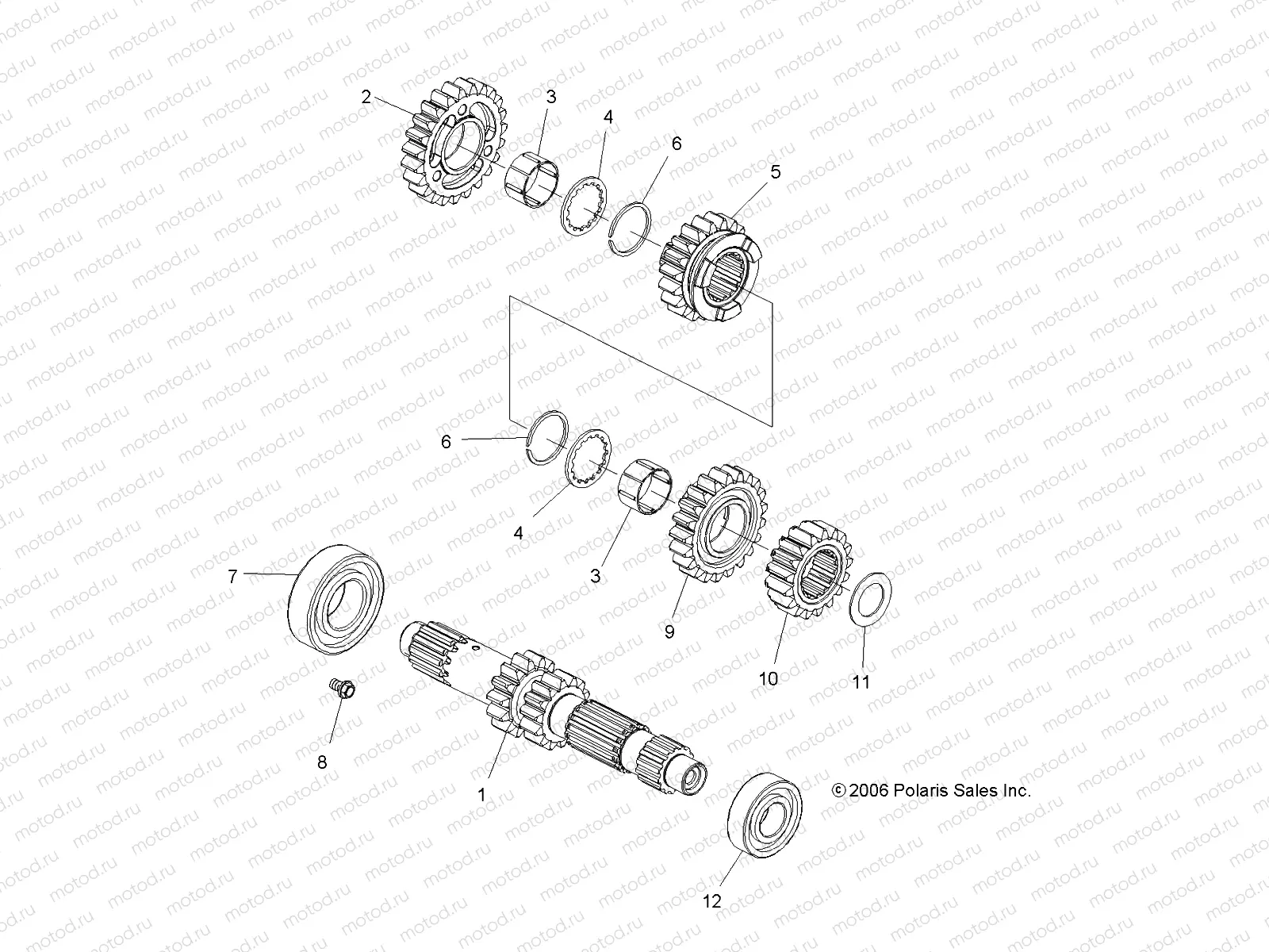 DRIVE TRAIN | DRIVE TRAIN, TRANSMISSION - A08GP52AA (49ATVTRANSMISSION07OUT525)