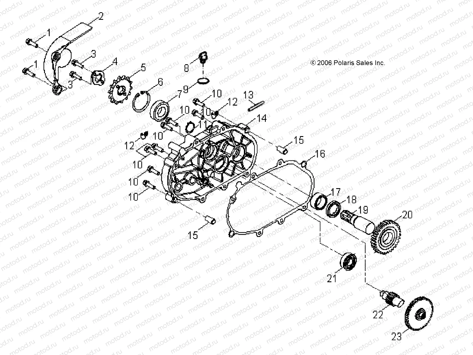 DRIVE TRAIN | DRIVE TRAIN, TRANSMISSION - A08KA05AB/AD (49ATVTRANSMISSION07PRED50)