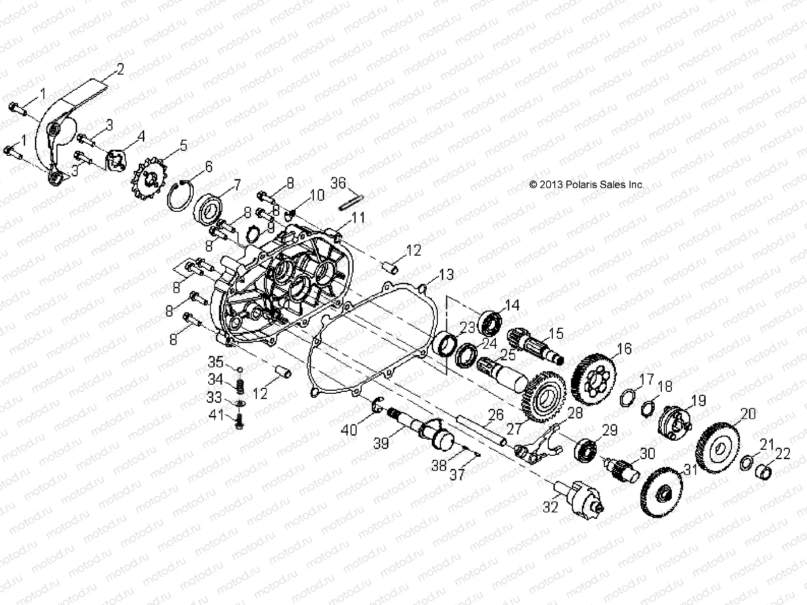 DRIVE TRAIN | DRIVE TRAIN, TRANSMISSION -A16YAK09AF (49ATVTRANSMISSION14SP90)